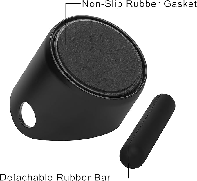 Small Coffee Knock Box 4.3 Inch, Apexstone Coffee Mini Knock Box, Mini Knock Box Espresso, Small Knock Box Espresso with Removable Knock Bar And Non-Slip Base