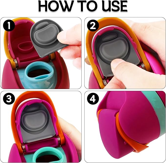 6pcs Rubber Seal Replacement Stopper Compatible with Owala Freesip16/19/24/32/40oz Spout Lid,Water Bottle Gasket Silicone Cap Insert Gasket Stopper Replacement Parts Accessories Y6A1-03