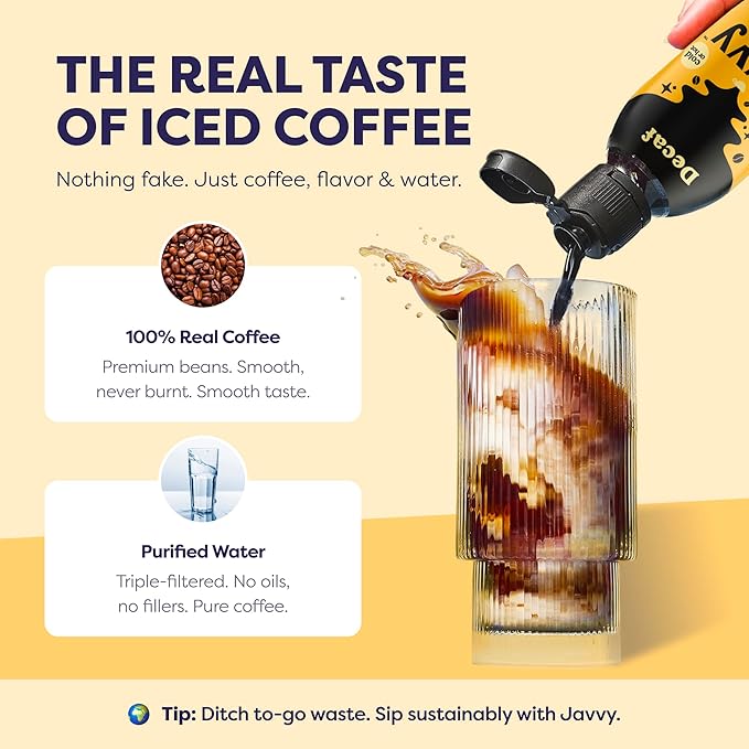 Coffee Concentrate - Cold Brew Coffee, Perfect for Hot or Iced Instant Coffees, Hot Drinks, Cold Brew Concentrate, 5 Pack - Original Decaf