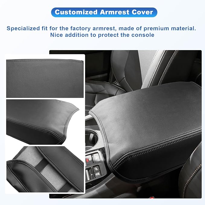 CDEFG Center Console Cover for 2023 2024 2025 Honda Pilot/2024-2026 Honda Ridgeline Passport Armrest Cover Center Console Pad Arm Rest Cushion Pilot 2025 Hybrid Accessories