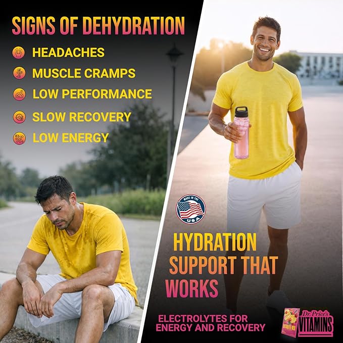 Dr. Price’s Electrolytes Hydration Powder Packets – Cherry Lemonade, 30 Packs | Sugar Free Electrolyte Drink Mix, 72+ Trace Minerals, Manganese | Keto, Vegan, Doctor-Formulated, Made in USA