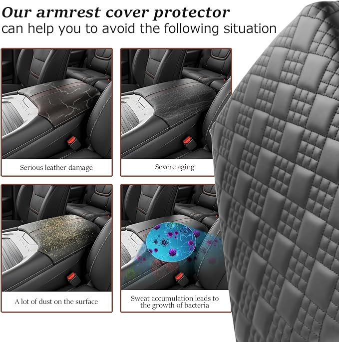 SKTU for 2025 2026 Nissan Armada Armrest Cover for 2025 2026 Nissan Armada (SV/SL/Platinum/Pro-4X/Platinum Reserve) Center Console Cover Nissan Armada 2025 2026 Accessories Console Cushion (Thicken)