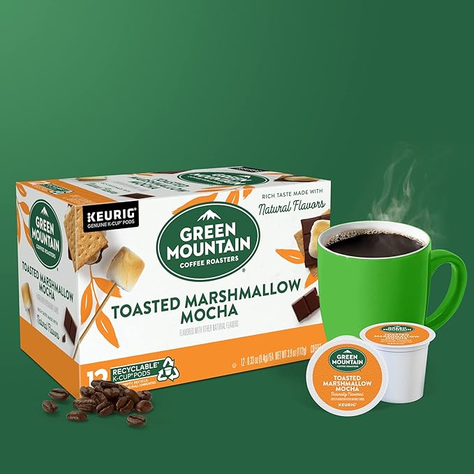 Green Mountain Coffee Roasters Seasonal Selections Toasted Marshmallow Mocha, 72 Count (6 Packs of 12)
