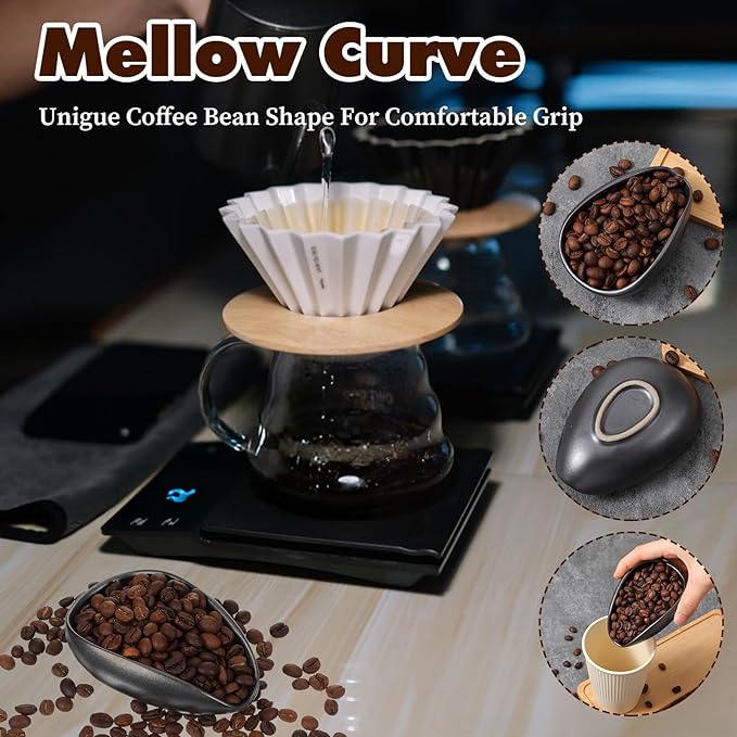 Coffee Bean Dosing Cup Ceramic Single Dosing Tray Espresso Bean Weighing Bowls Dose Coffee Measuring Container Tea Storage Tray for Beans Loose Leaf Tea Dose Vessel