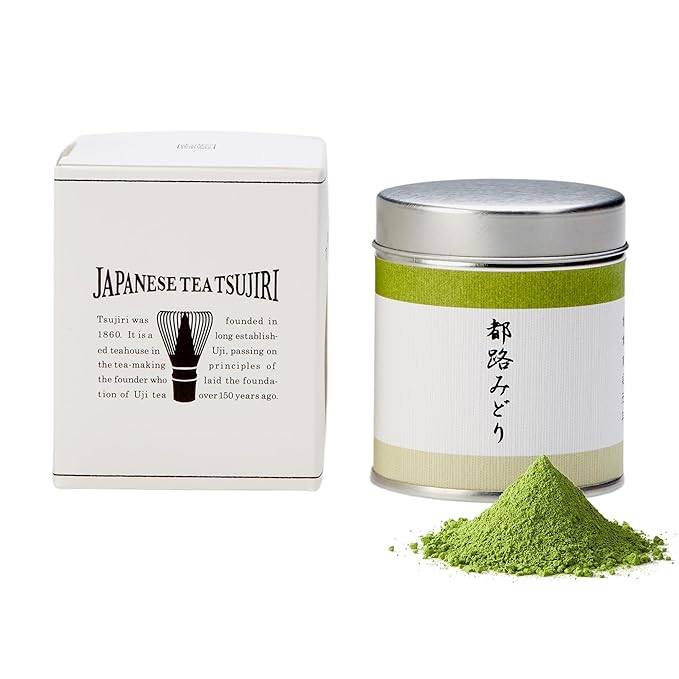 TSUJIRI Matcha - Tsuji Midori (30g / 1.06oz) - Ceremonial Grade Matcha Powder - Authentic Japanese First Harvest Matcha Green Tea - Uji, Kyoto, Japan, 1860