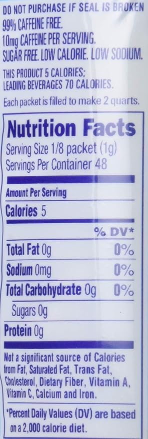 Crystal Light Lemon Iced Tea Drink Mix, 12-Quart Canister (Pack of 3)