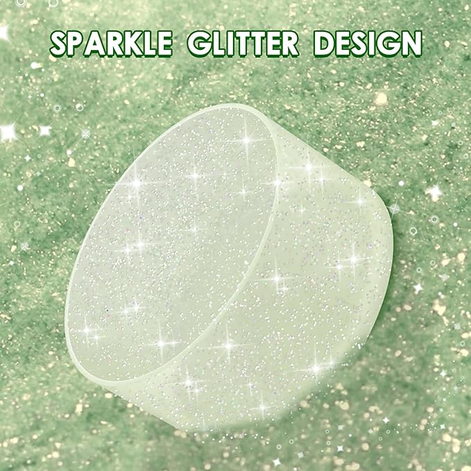 Protective Glitter Silicone Boot Compatible with Owala 24oz 32oz 40oz, Bling Cup Sleeve Bottom Bumper Cover Compatible with Owala FreeSip, Twist, or Flip Stainless Steel Water Bottles