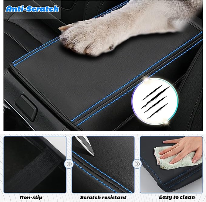 SHAOHAO Car Armrest Cover for 2022 2023 2024 Hyundai Santa Cruz Accessories 2022 2023 2024 Santa Cruz SE/SEL/Night/SEL Premium/Limited Center Console Cover Armrest Protector Elbow Arm Rest Comfort Pad