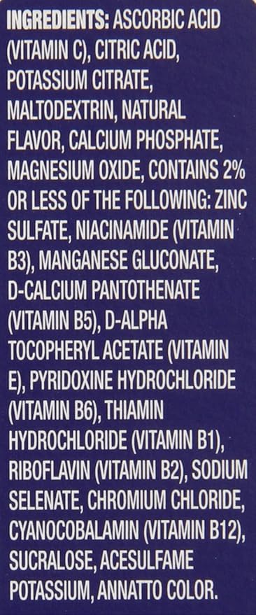 Super C Vitamin & Mineral Drink Mix, Orange, 6 CT Singles To Go, Pack Of 12 (72 Total Packets)