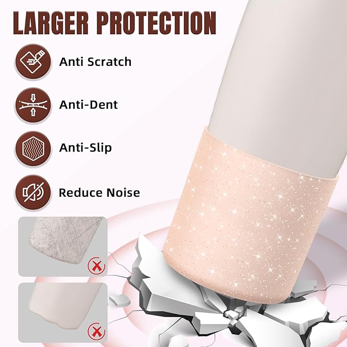 Silicone Higher Boot Compatible with Owala 30oz & 40oz FreeSip Sway Bottles & Tumblers, Large Protection Anti-Slip Bottom Cover Sleeve for Freesip Sway Tumbler and Bottle