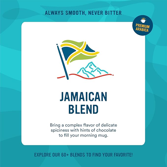 Cameron's Coffee Roasted Ground Coffee Bag, Jamaican Blend, 28 Ounce