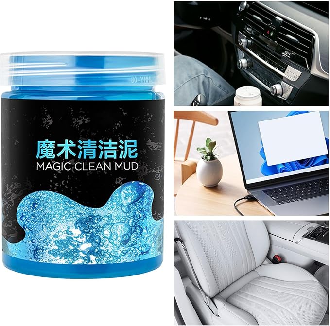 Soft Keyboard Cleaner Gel, Car Cleaning Multi-Purpose, 200g Non-Abrasive Gel with Easy Use, Interior Accessory, Cleaning Gadget with Sticky Texture, Tool for Dashboard Windshield