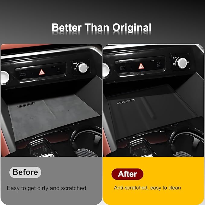 Center Console Wireless Charger Mat Compatible with Audi Q5 2026, Silicone Console Wireless Phone Charging Pad, Non-Slip Silicone Mat Wireless Charger Cover for Audi Q5 Accessories