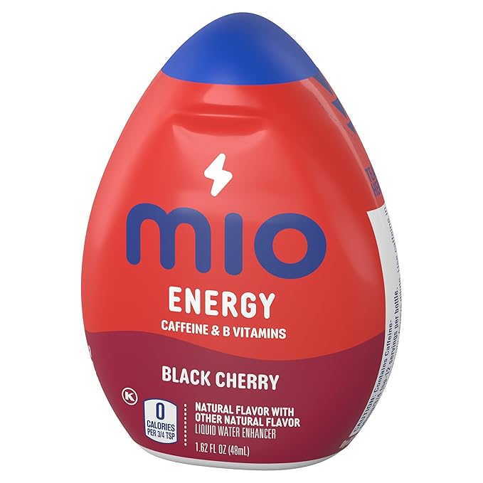 MiO Energy Liquid Water Enhancer, Black Cherry 1.62 oz PACK OF 2