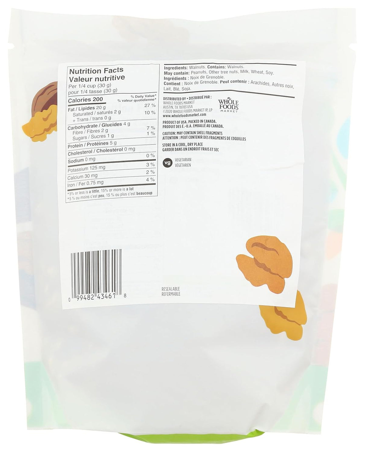 365 by Whole Foods Market, Walnut Halves & Pieces, 16 Ounce