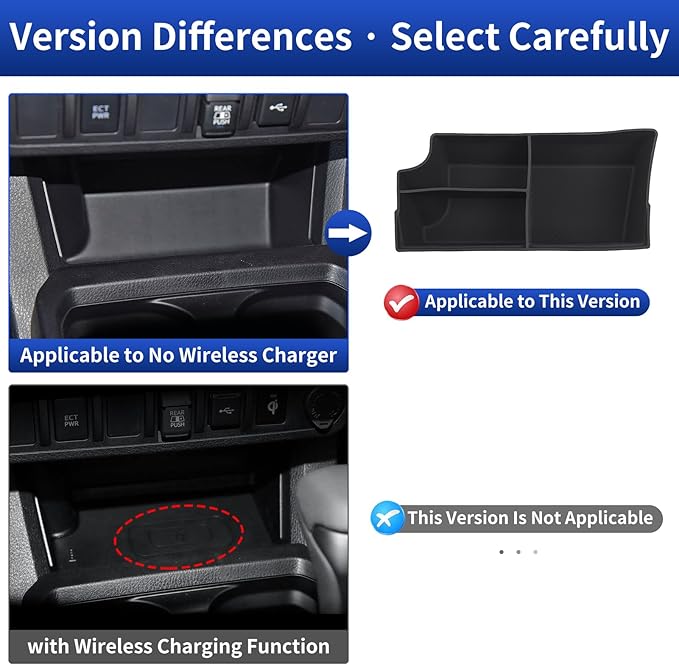 Central Control Control Storage Box Applicable to 2016-2023 Tacoma Central Control Storage Tray Interior Modification Accessories(Central Control Storage Box)