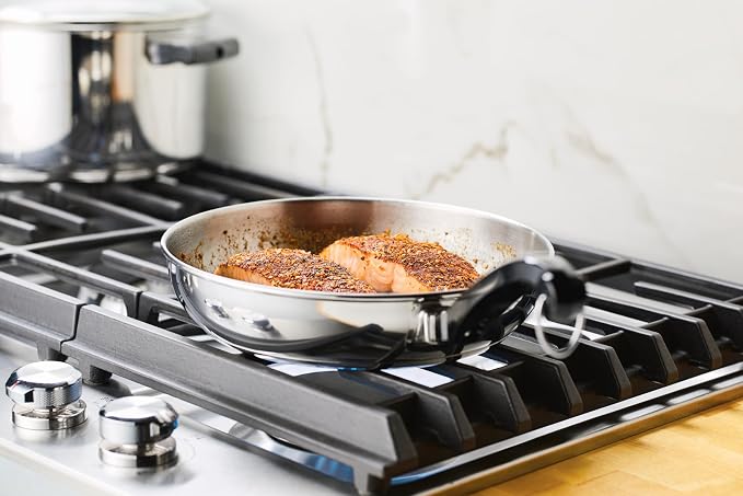 Farberware Classic Series Stainless Steel Frying Pan Set, 8.25-Inch and 10-Inch Skillets