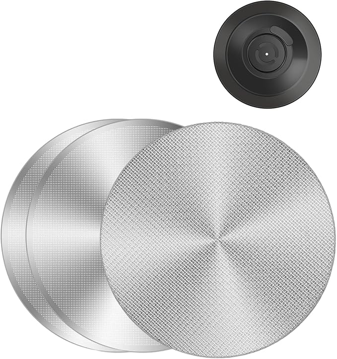 3 Pack 53.3mm Espresso Puck Screen Set – 1.7mm Thick 150μm & 0.2mm Ultra-Thin with Cleaning Blind Disk, Compatible with 54mm Espresso Portafilters (Breville Bambino, Breville Barista), Signature Set