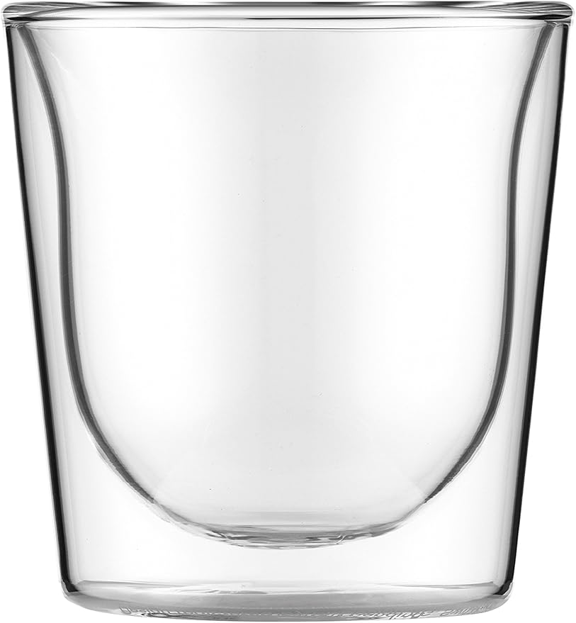 Bodum 2 Piece 6 oz SKAL Double Wall Glass, Clear