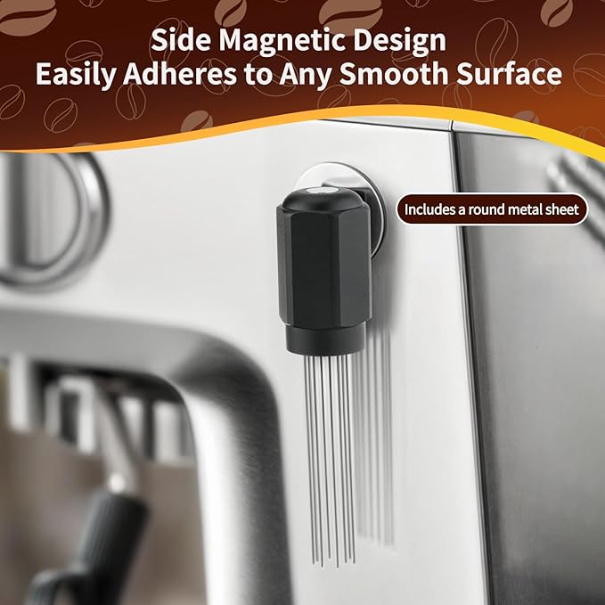 WDT Tool Espresso Distribution Tool - Upgraded Duel Magnetic Design Espresso Accessories Fits All Espresso Machines, Drip Coffee, Moka & Needles Stirrer for Barista, Coffee Lovers