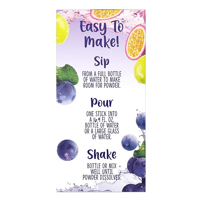 SINGLES TO GO! Welch's Powdered Drink Mix Variety Pack - 40ct, 4 Delicious Flavor in Each Box, Grape, Passionfruit, Strawberry Peach and Cherry Pomegranate (Pack of 2)