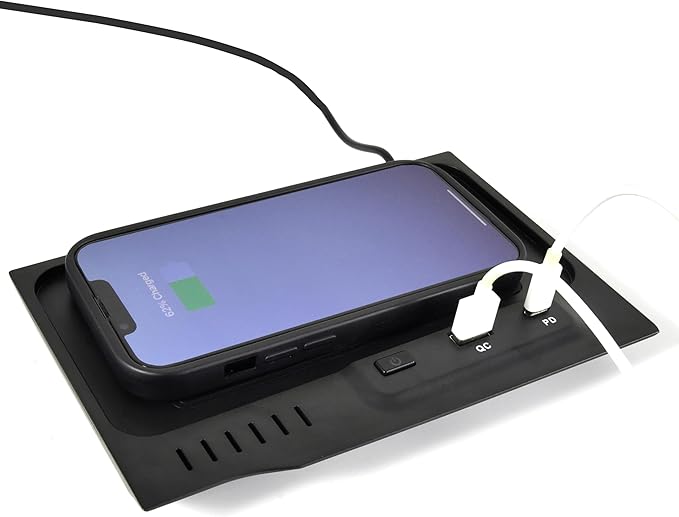 Wireless Charger for 2019-2024 Nissan Altima L34 Style Accessories, USB-A USB-C Phone Wireless Fast Charging Panel for S/SR/SV/SR VC-Turbo/SL/Platinum/latinum VC-Turbo/Edition One