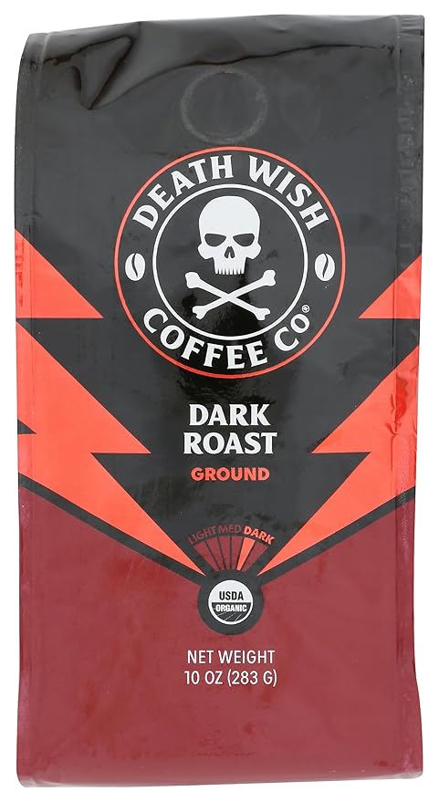 Death Wish Coffee Coffee Grnd Dark Roast 10 OZ