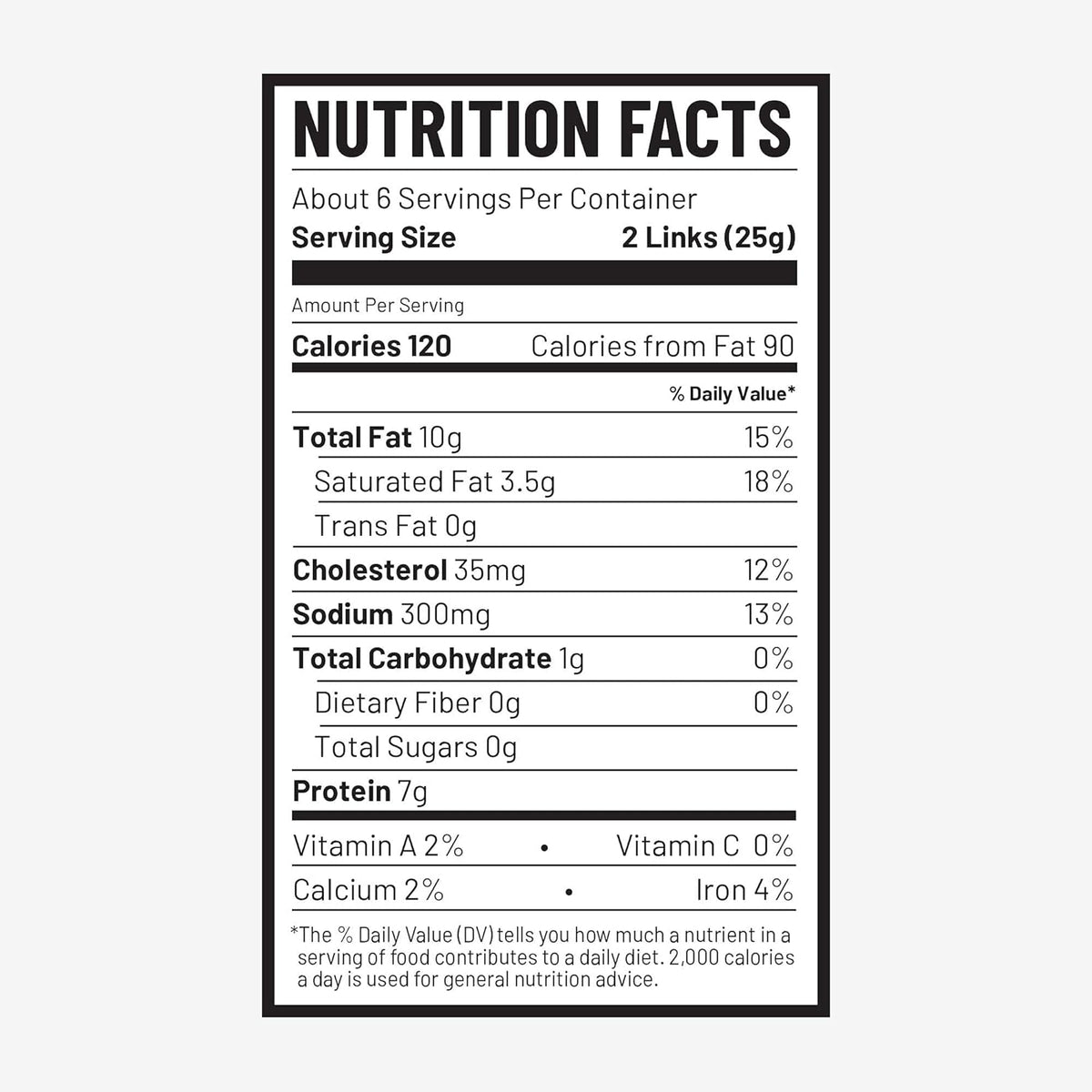 Duke's Pork Chorizo & Lime Smoked Shorty Sausages, 7g Protein Per Serving, 5 oz.