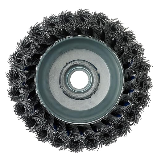 Mercer Industries 189030 - 4" x 5/8"-11 Knot Cup Brush, .020 Carbon Steel Wire