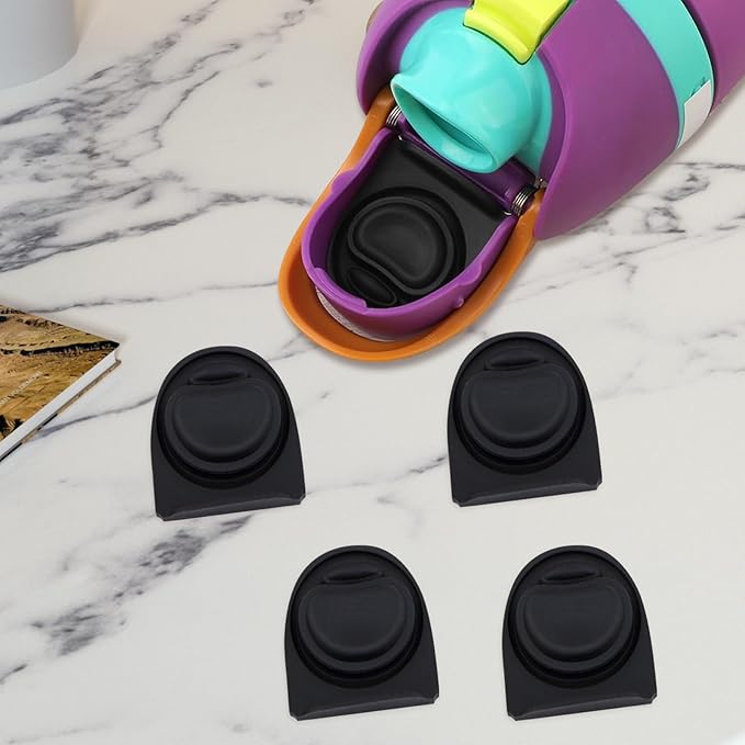 4pcs Replacement Stopper Seal Compatible with Owala FreeSip 24oz 32oz,Water Bottle Lid Insert Cap Silicone Seal Parts for Owala 16/19/24/32/40oz Spout Gasket Mouth piece Accessories F6