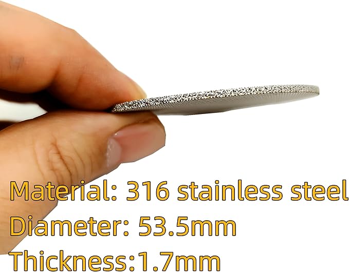 Espresso Puck Screen 53.5mm, Reusable 1.7mm Thickness 150μm 316 Stainless Steel Professional Barista Coffee Filter Mesh Plate for Espresso Portafilter Filter Basket (53.3-54mm breville)