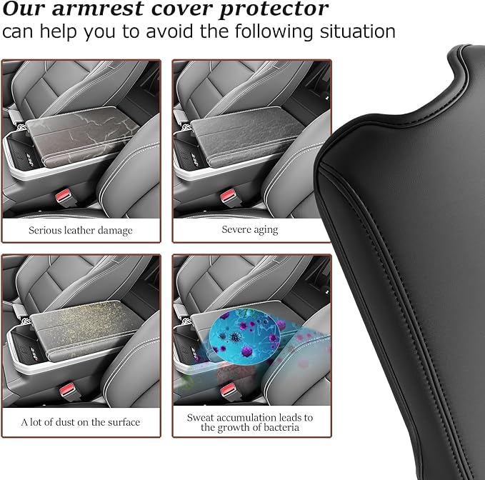 SKTU for 2025 2026 GMC Terrain Center Console Cover for 2025 2026 GMC Terrain (Elevation/AT4/Denali) Armrest Cover GMC Terrain 2025 2026 Accessories 2025 2026 Terrain Soft Console Cushion-Durable