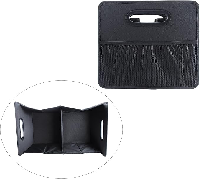 Foldable Car Organizer - Trunk Organizer and Storage for Car, SUV, Sedan (Oxford Cloth - Black, 20.5" x 12.4")