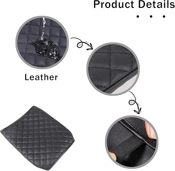 Center Console Armrest Cover for Honda Pilot 2003 2004 2005 2006 2007 2008 Accessories, Leather Armrest Lid Cushion Pad, Armrest Seat Box Cover Mat (no Pockets)