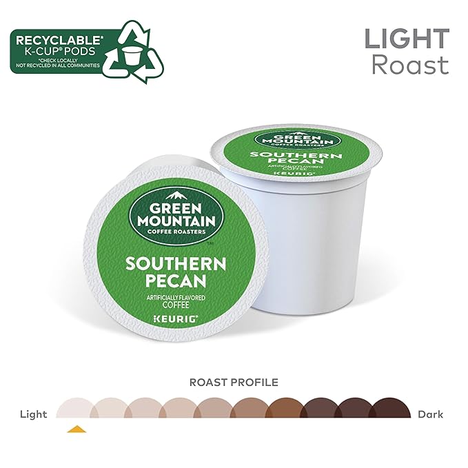 Green Mountain Coffee Southern Pecan, K-Cup Portion Pack for Keurig K-Cup Brewers 24-Count (Pack of 2)