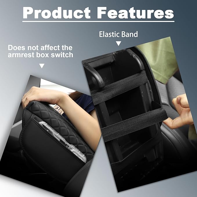 Console Cushion Cover for Toyota Tacoma 4Runner 2024 2025 2026 SR SR5 Off-Road PreRunner TRD-Sport pro Limited 2025 2026 4Runner Organizer Armrest Storage Box Cover Accessories