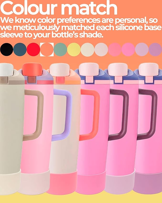 Silicone Boot for Owala 30oz & 40oz FreeSip Sway Bottles & Tumblers - Non-Slip, Scratch-Resistant, Stability Enhancer, Available in 18 Colors (Beachfront)