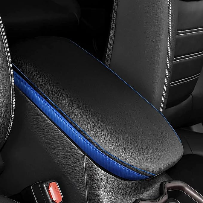 Autorder Center Console Cover for Toyota RAV4 2013 2014 2015 2016 2017 2018 Accessories Armrest Cover Anti-Scratch Middle Console Pad Leather Armrest Protector
