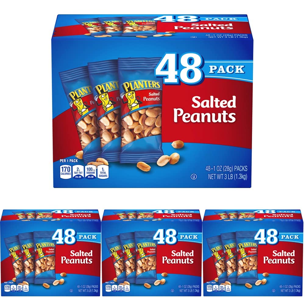 Planters Salted Peanuts (48 1-ounce packs)