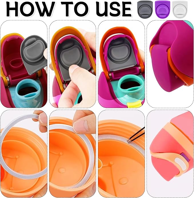 3 Sets Replacement Seal Stopper and O Ring Gasket Compatible with Owala FreeSip 24oz 32oz,Water Bottle Lid Insert Cap Rubber Seal Parts for Owala 16/19/24/32/40oz Mouth Piece Accessories Z3K7