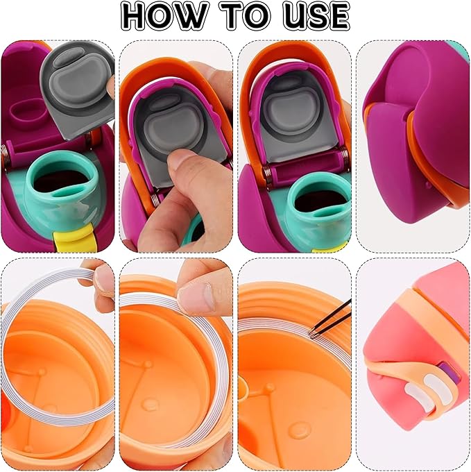4 Sets Replacement Silicone Stopper and O Ring Gasket Compatible with Owala FreeSip 24oz 32oz,Water Bottle Lid Insert Cap Rubber Seal Parts for Owala 16/19/24/32/40oz Mouthpiece Piece Accessories