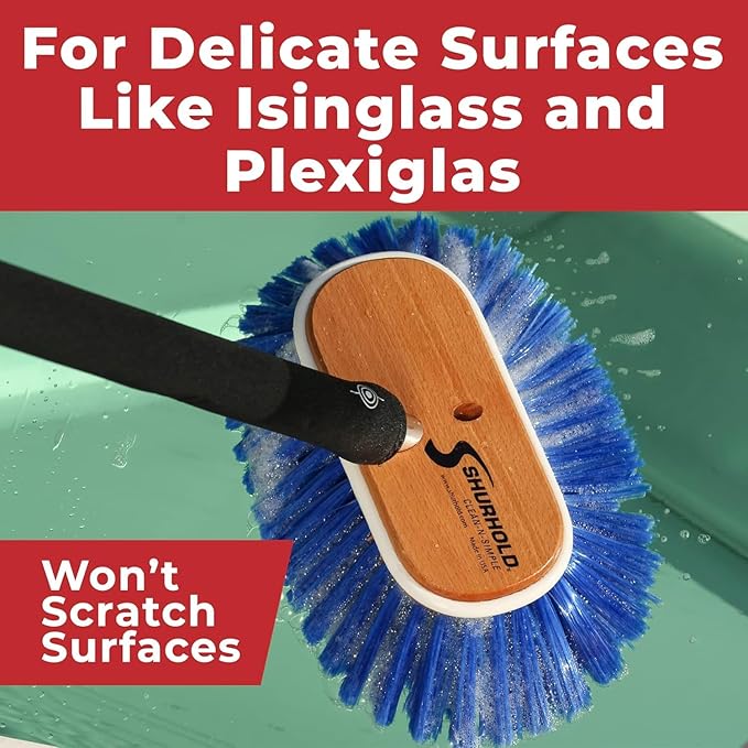 Shurhold 6" Nylon Extra Soft Bristles Deck Brush