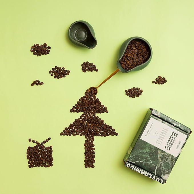 Loveramics 2-Pack Coffee Bean Dosing Cups by James Hoffmann, 30g-60g Capacity (Matte Dark Green)