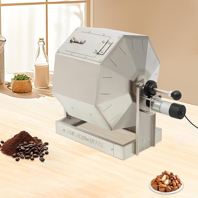 Coffee Bean Roaster,3.83Gal Coffee Bean Baker,Peanut Roaster,Stainless Steel,Drum Type,Automatic Coffee Roaster Machine for Home and Commercial Use
