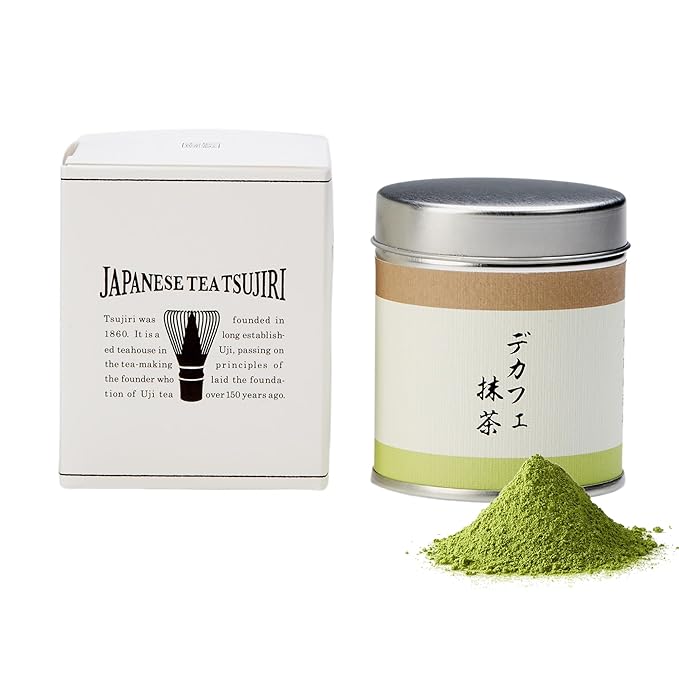 TSUJIRI Matcha - Decaf Matcha (30g / 1.06oz) - Authentic Japanese First Harvest Matcha Green Tea - Kyoto, Japan, 1860
