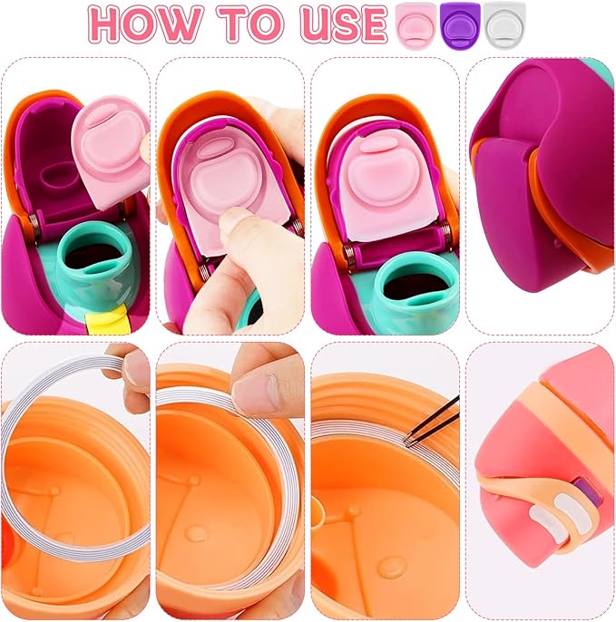 3 Sets Replacement Seal Gasket Stoppers for Owala Freesip Cap Mouth,Silicone O Sealing Ring Parts Water Bottle Top Lid Accessories for Owala Freesip 16/19/24/32/40oz（3 colors 3）