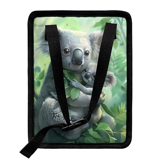 Cute Koala-Shaped Car Trash Bin, Zippered Hanging Design, Keeps Your Vehicle Organized and Tidy