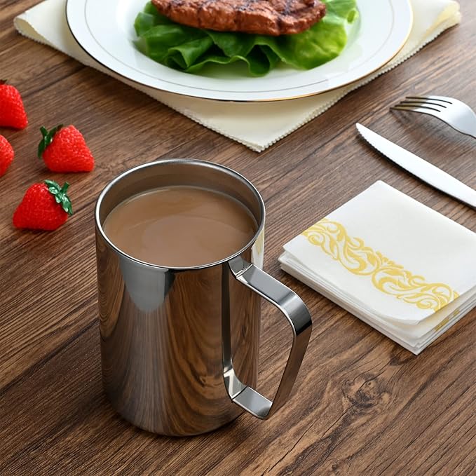 500ml Insulated 304 Stainless Steel Coffee Mug, Double-Wall Vacuum Travel Tumbler, Shatterproof for Camping, Office, and Outdoor - Durable, Perfect for Hot and Cold Drinks.