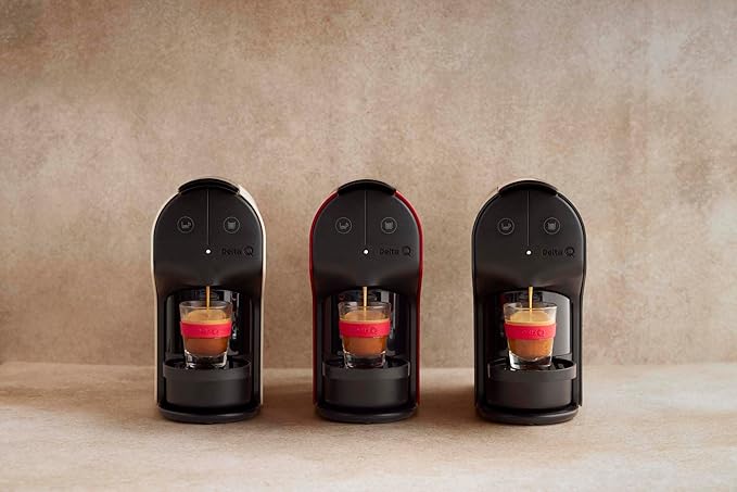 Delta Q Quick Espresso Capsule Machine – Compact Size – Works ONLY with Delta Q Pods (White)