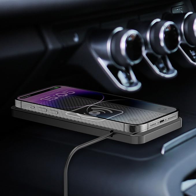 Bewinner 20W Wireless Car Charging Pad, Fast Magnetic Phone Charger with Adjustable Design, for Phone and Note 10